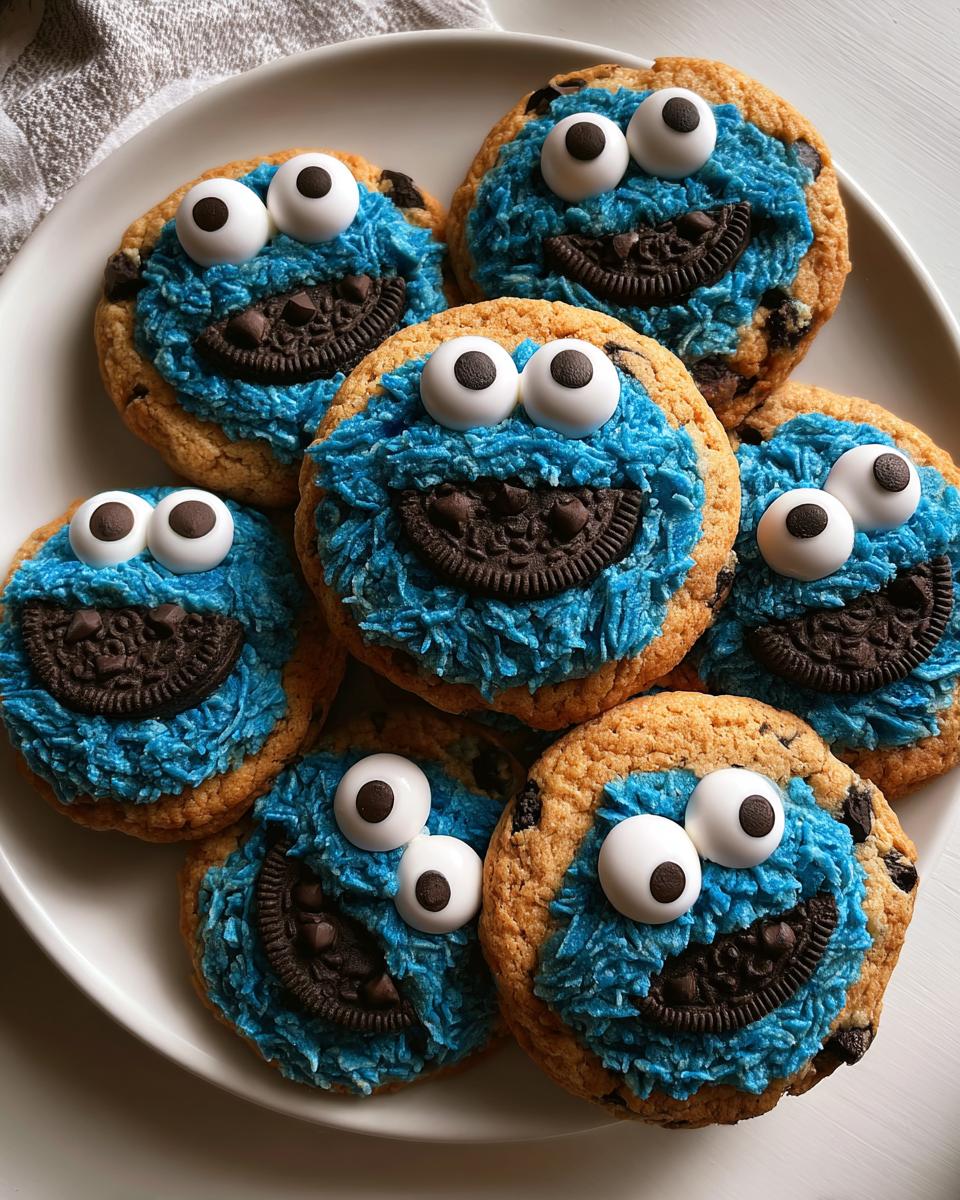 Soft & Chewy Cookie Monster Cookies - detail 2