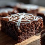 Spiderweb brownies