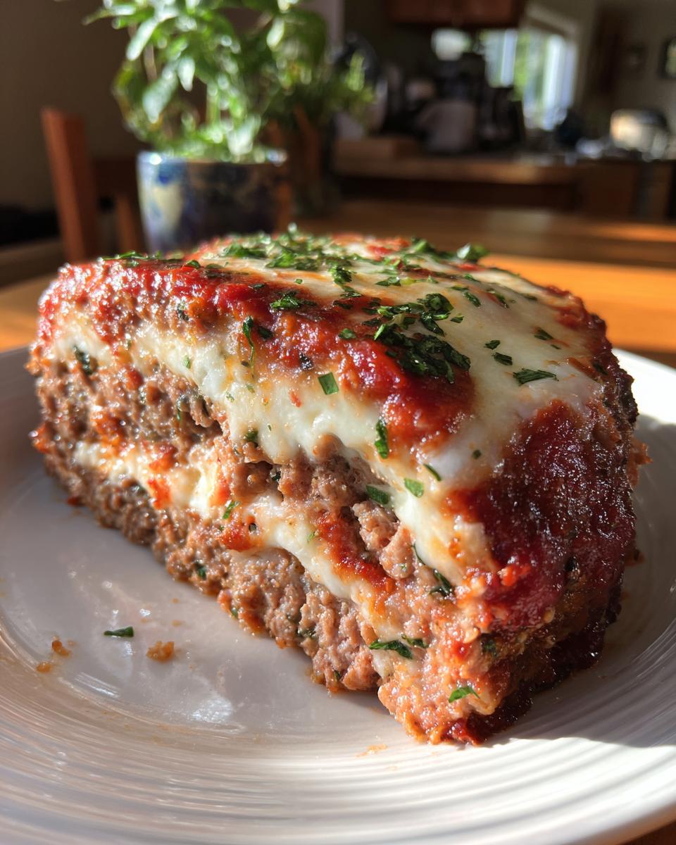 Stuffed Italian Meatloaf with Cheese & Herbs - detail 1
