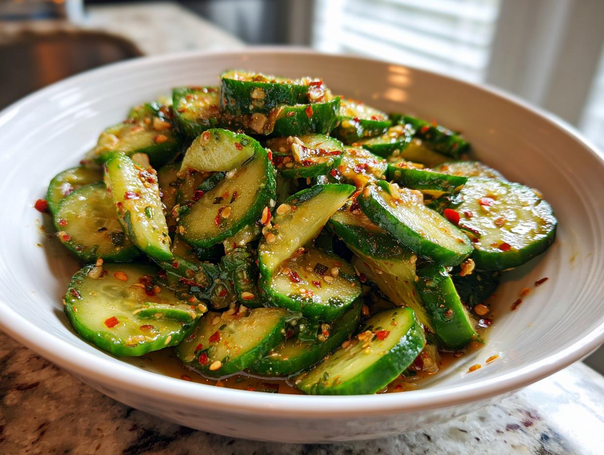 Devour TikTok Cucumber Salad: 10-Min Bliss