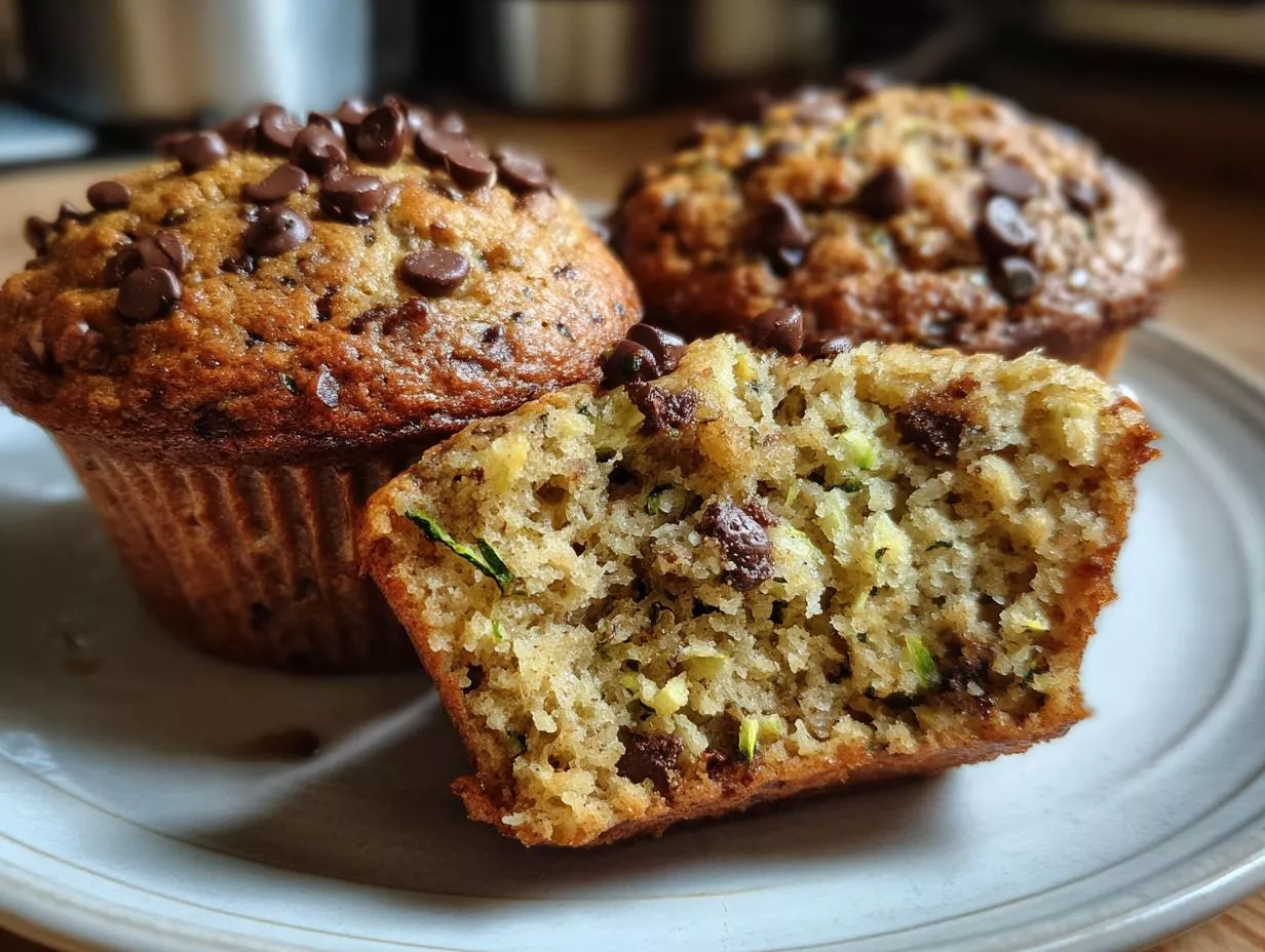 Incredible Zucchini Chocolate Chip Muffins in 35 Minutes