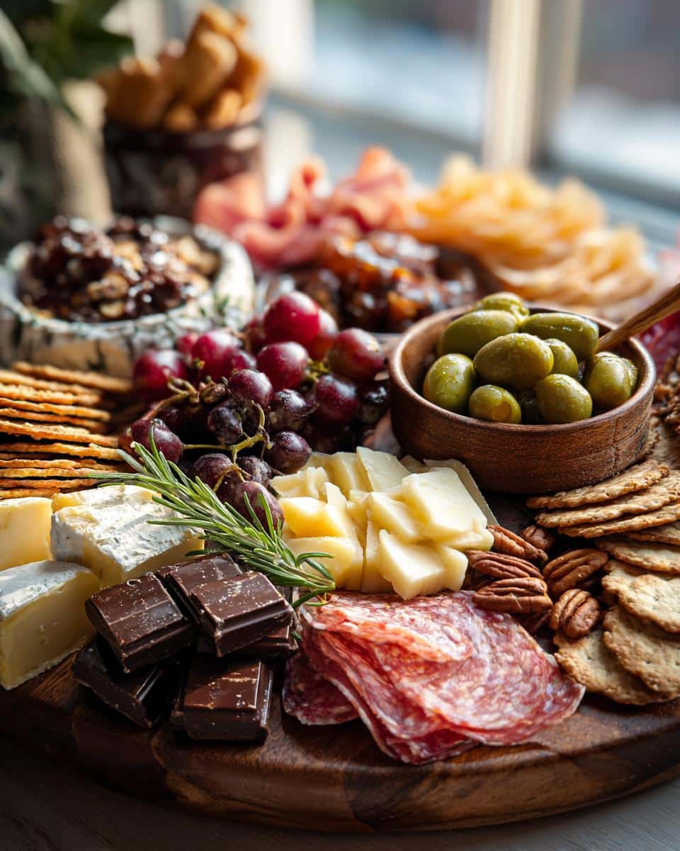 christmas charcuterie board - detail 3