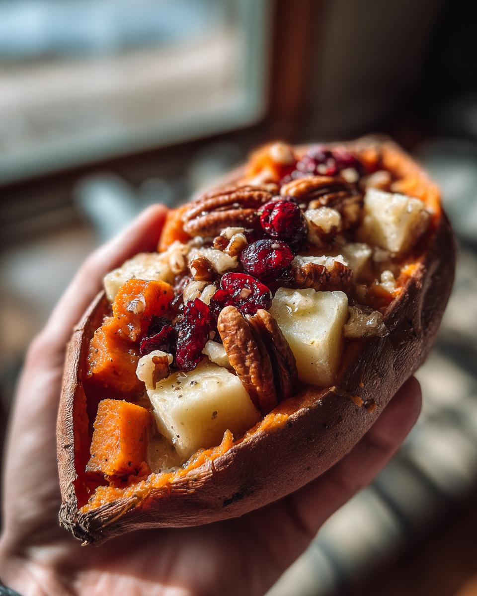 cranberry apple twice-baked sweet potatoes - detail 1
