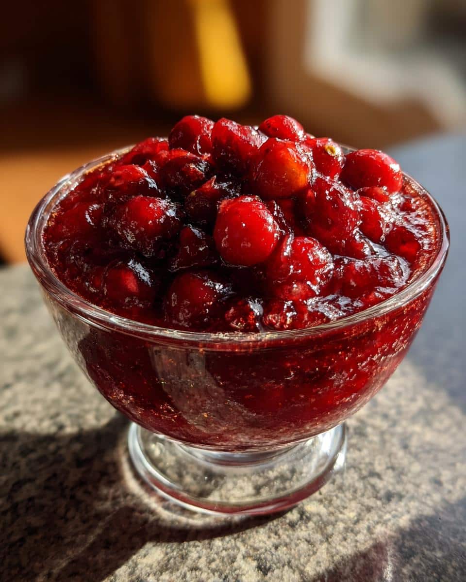 cranberry sauce - detail 2