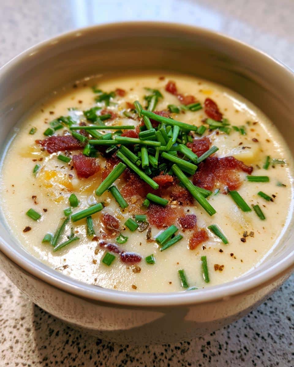 creamy potato soup - detail 3