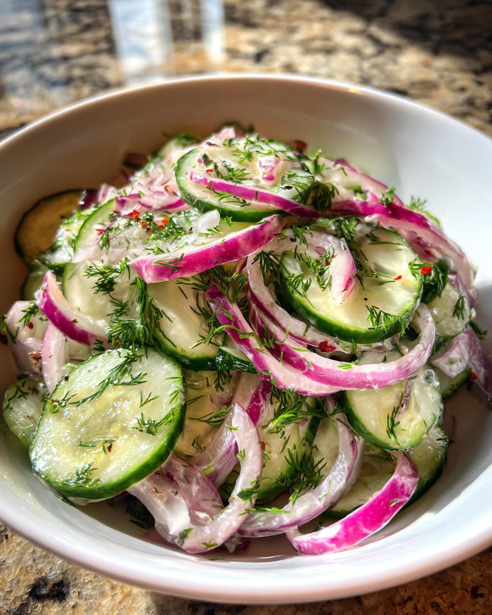 cucumber salad - detail 2