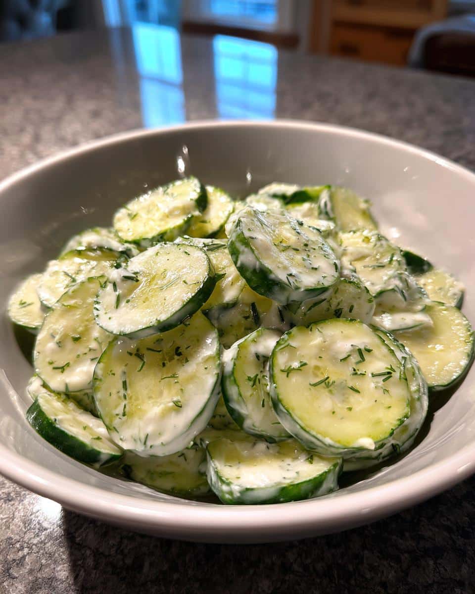cucumber salad creamy - detail 1