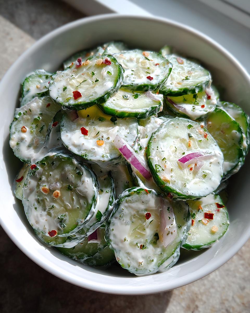 cucumber salad creamy - detail 2