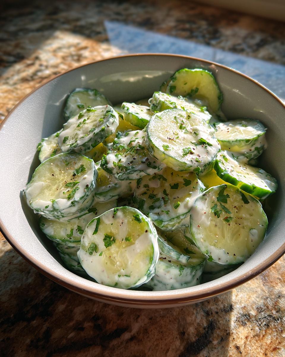 cucumber salad creamy - detail 3