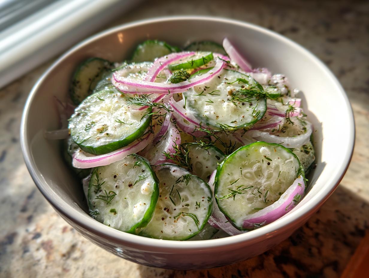 Grandma’s Refreshing Cucumber Salad: Nostalgic Twist