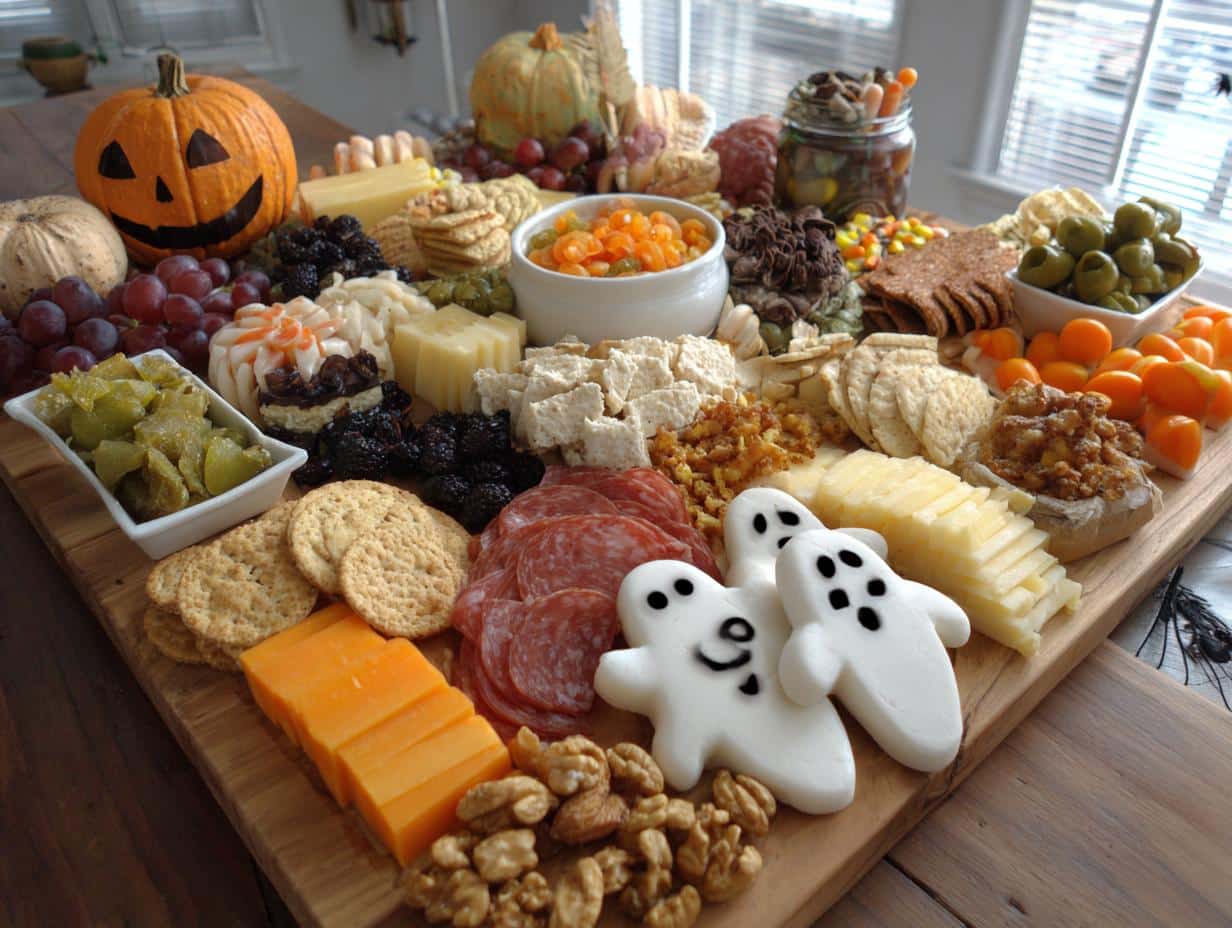 halloween cheese board