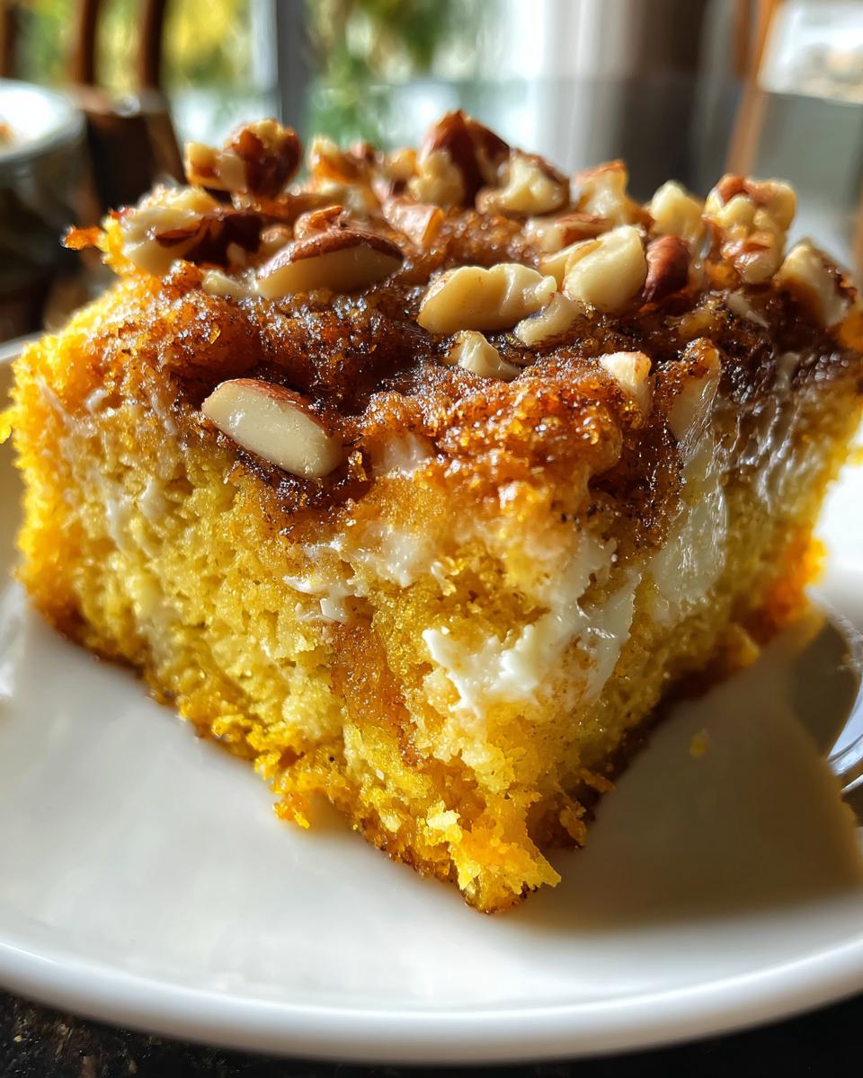 pumpkin dump cake recipe - detail 1