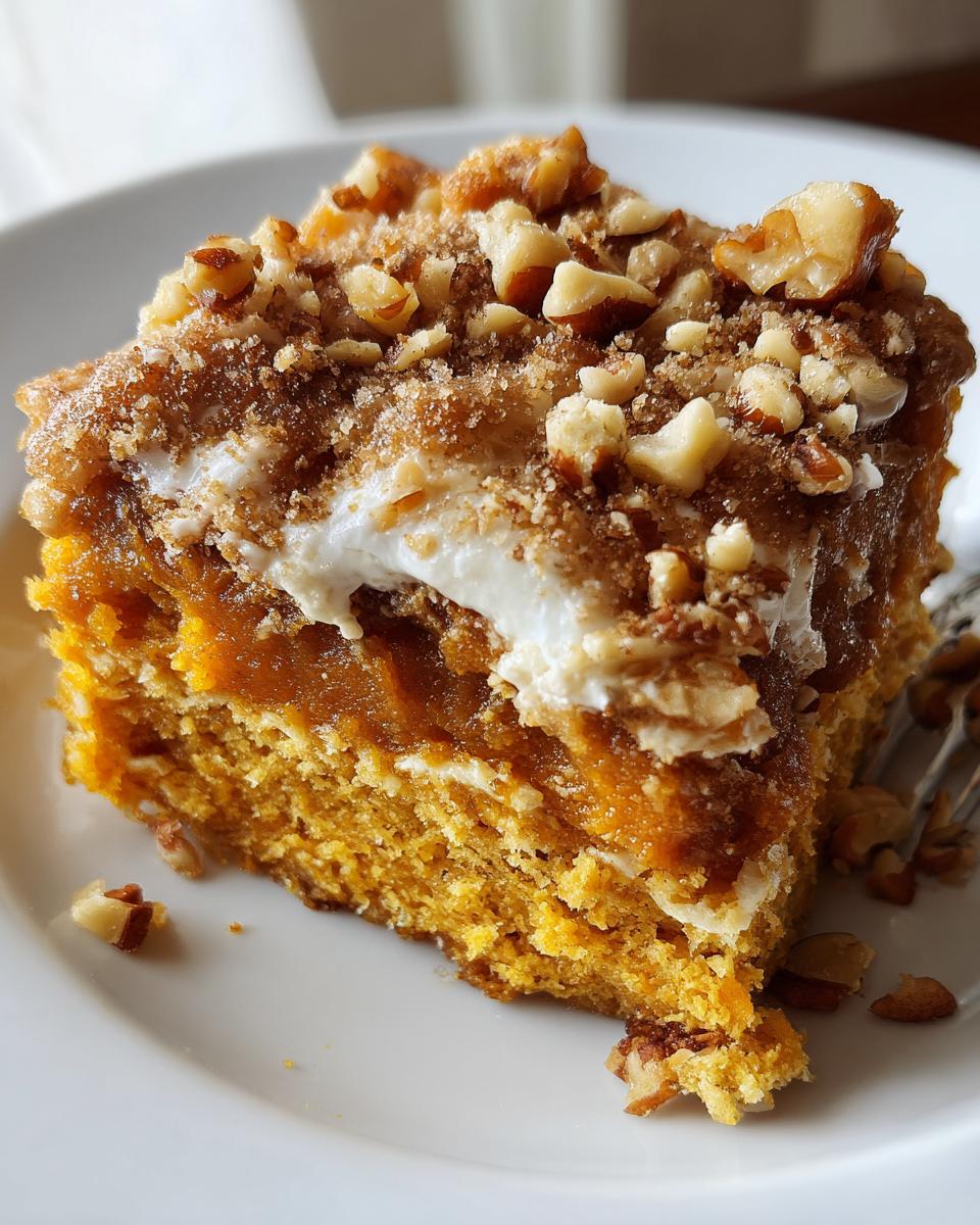 pumpkin dump cake recipe - detail 2