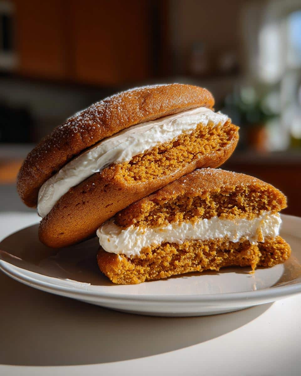 pumpkin whoopie pies - detail 1