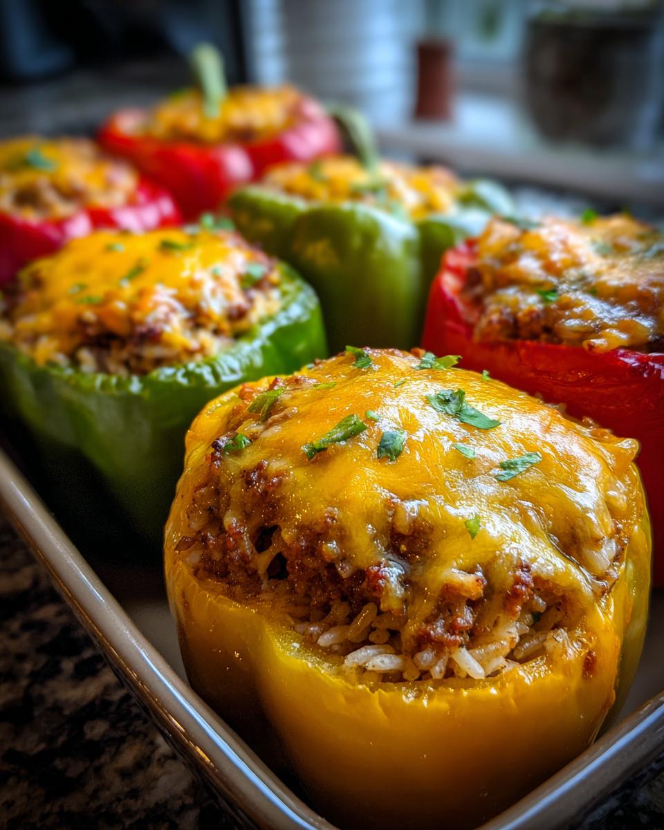 stuffed bell peppers ground beef - detail 3