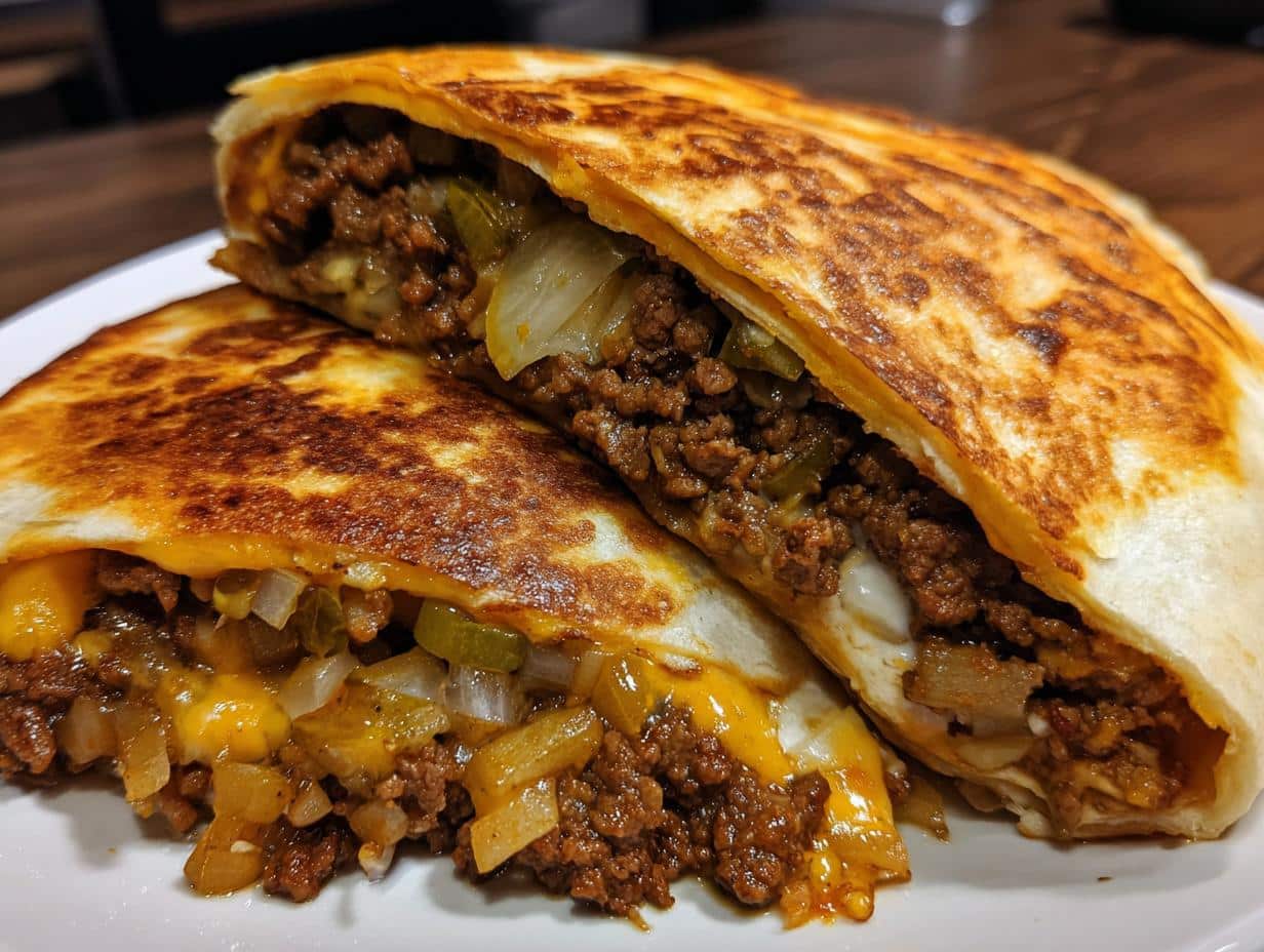 Burger Quesadilla