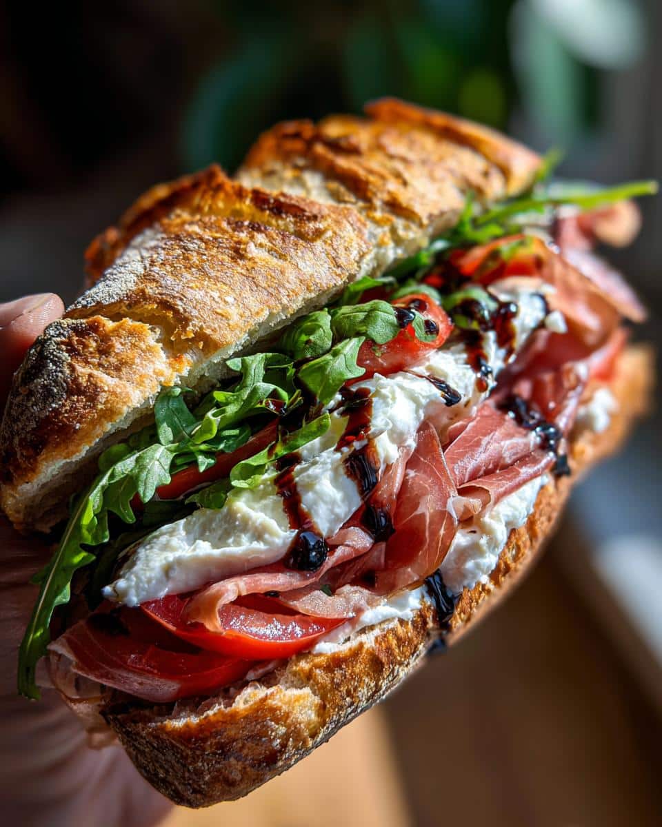Burrata Prosciutto Sandwich - detail 2
