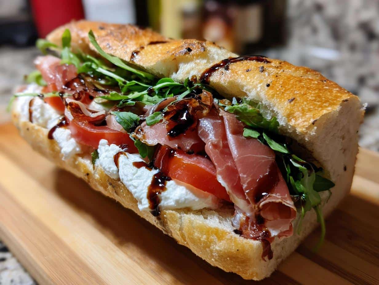 Burrata Prosciutto Sandwich