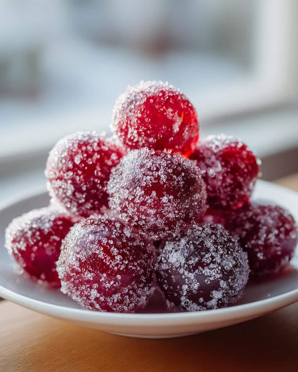 Candied Cranberries - detail 1