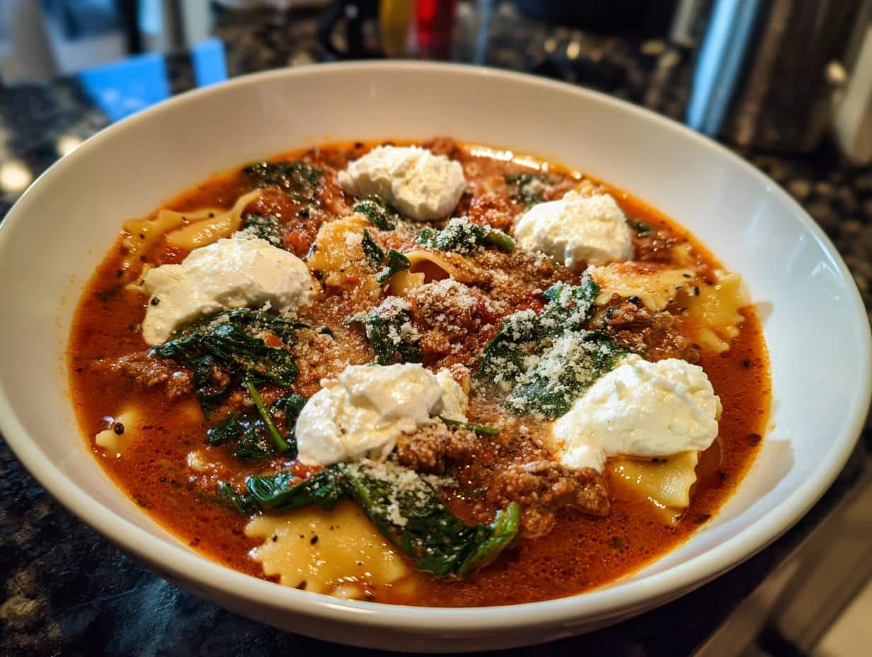 Easy Lasagna Soup Recipe