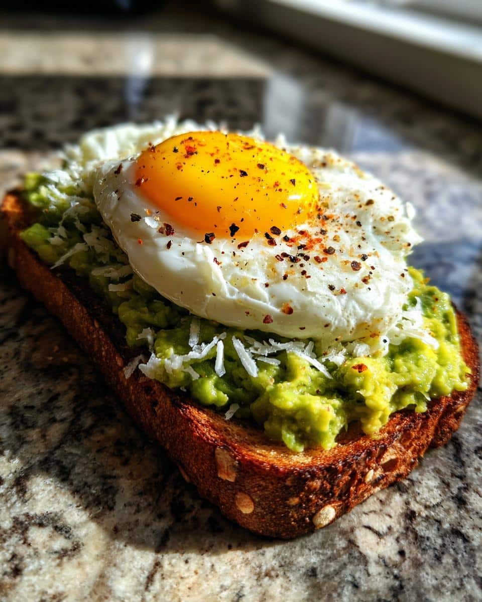 Grated Egg Avocado Toast - detail 1