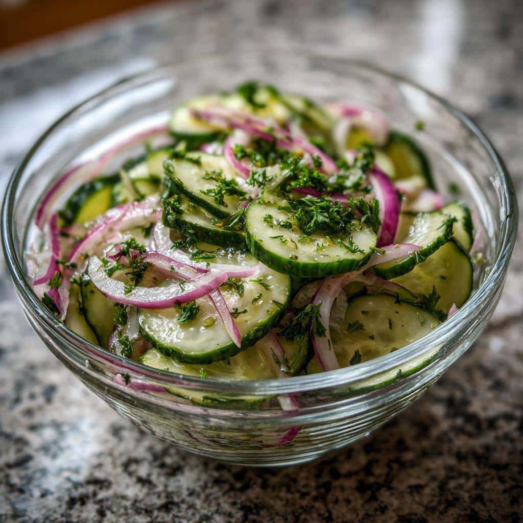 Logan’s Cucumber Salad - detail 2
