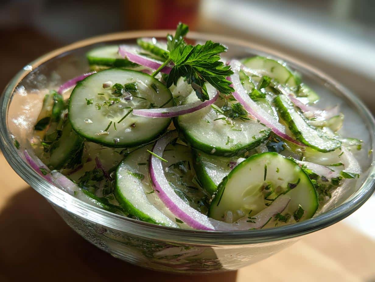 Logan’s Cucumber Salad