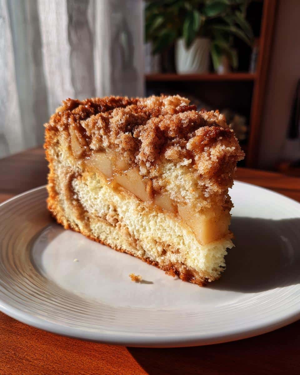 apple coffee cake - detail 1