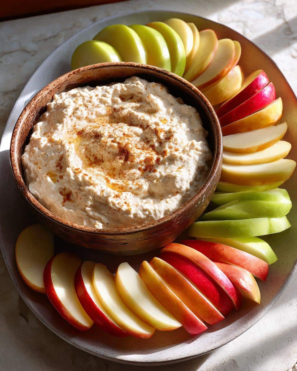 apple dip with cream cheese - detail 2