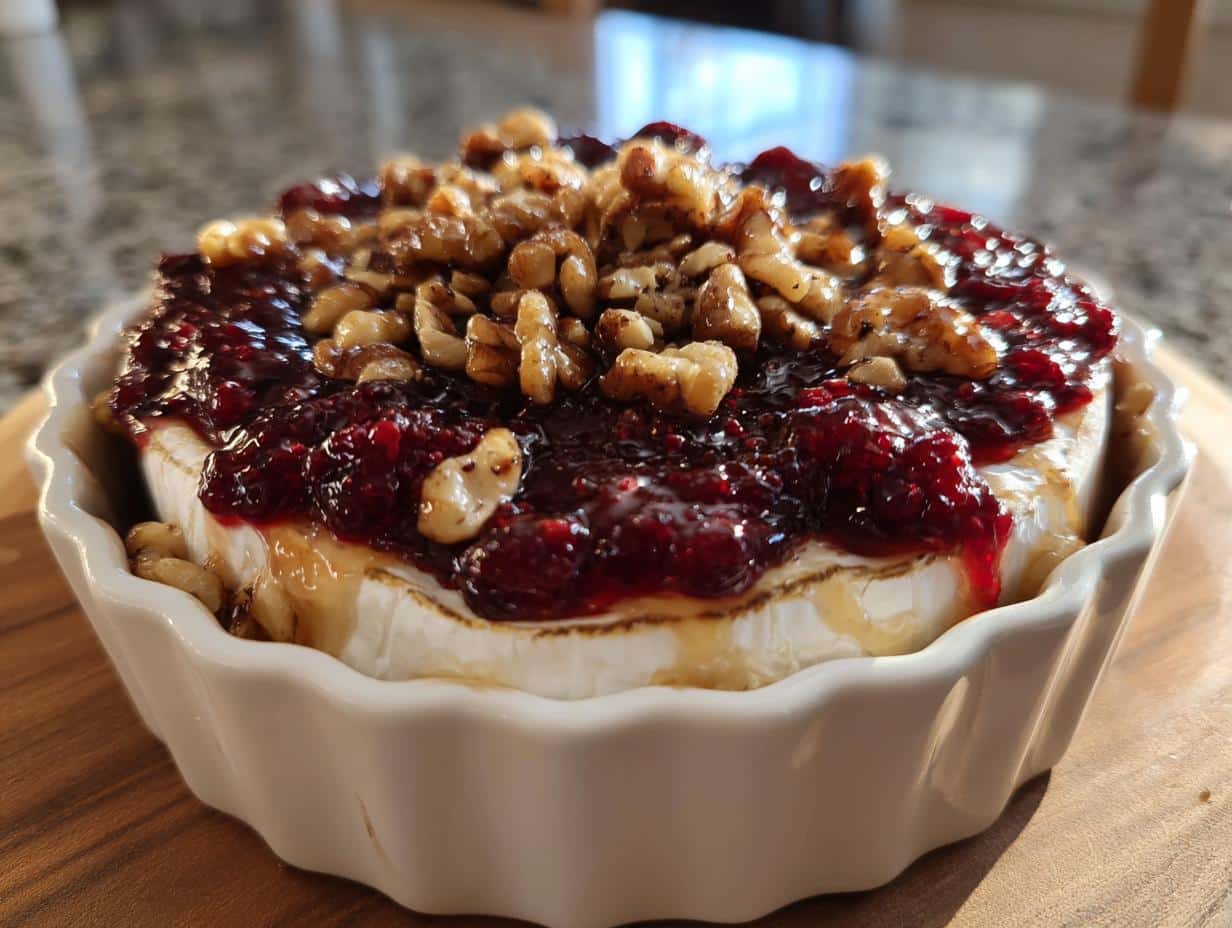 baked brie with jam