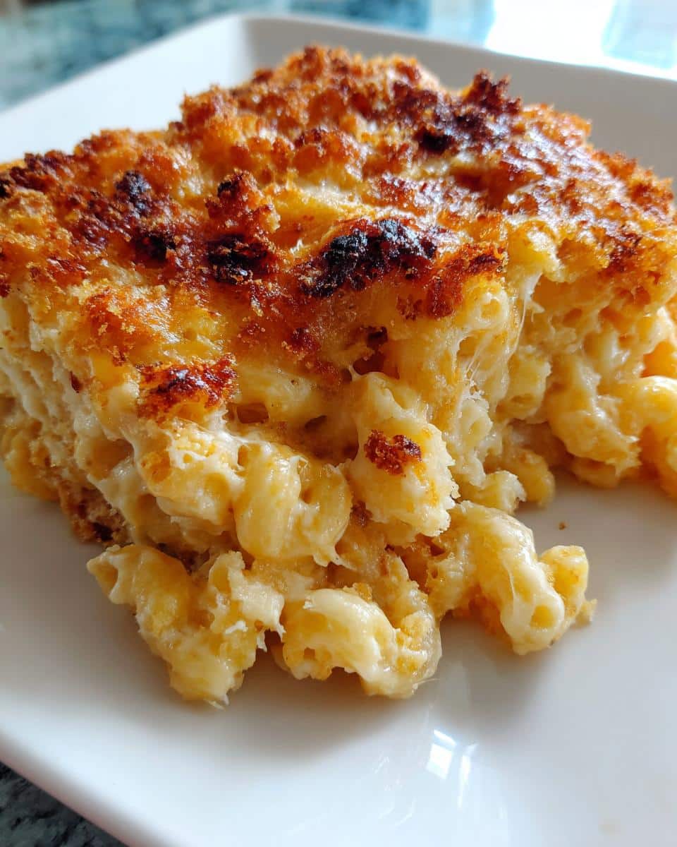 baked macaroni and cheese - detail 1