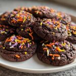 black cocoa halloween cookies
