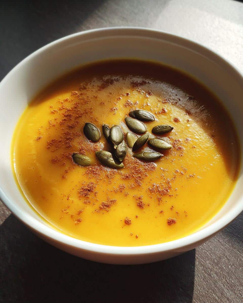 butternut squash and apple soup - detail 2