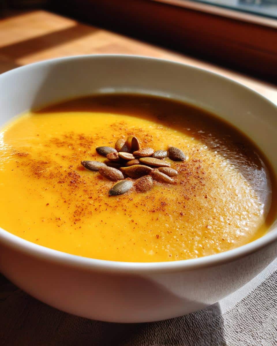 butternut squash and apple soup - detail 4