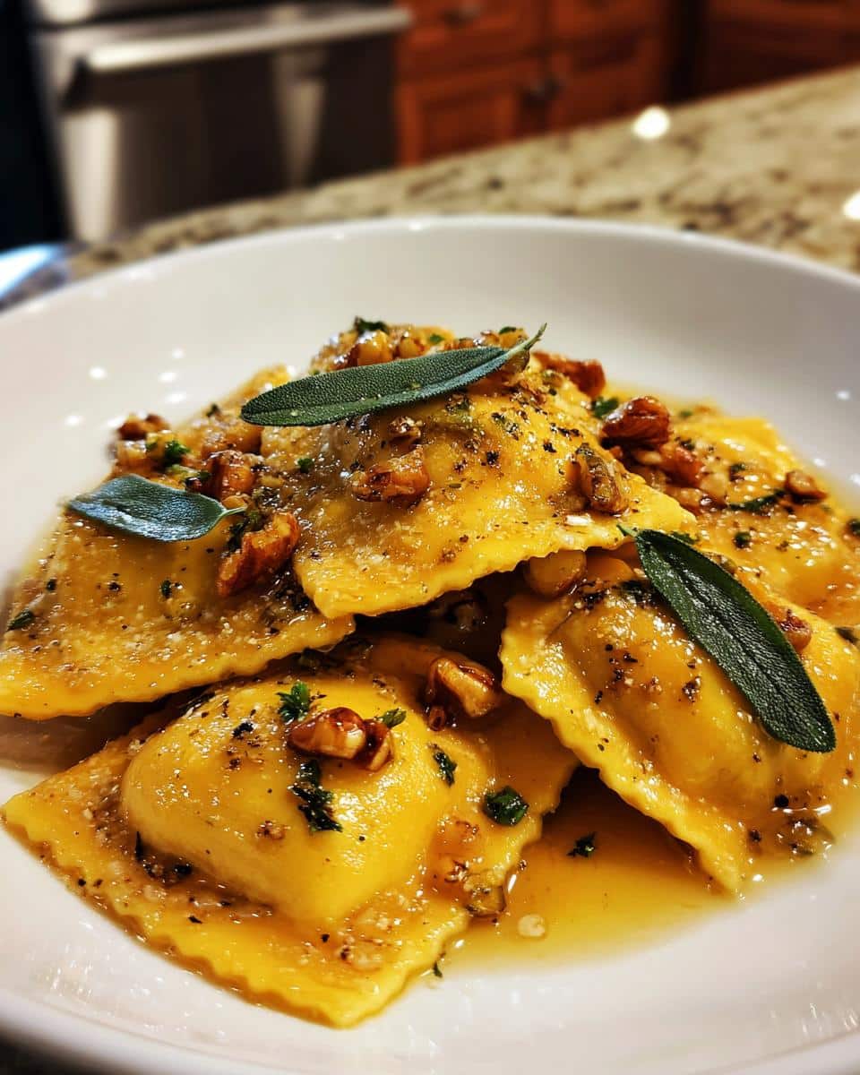 butternut squash ravioli - detail 2