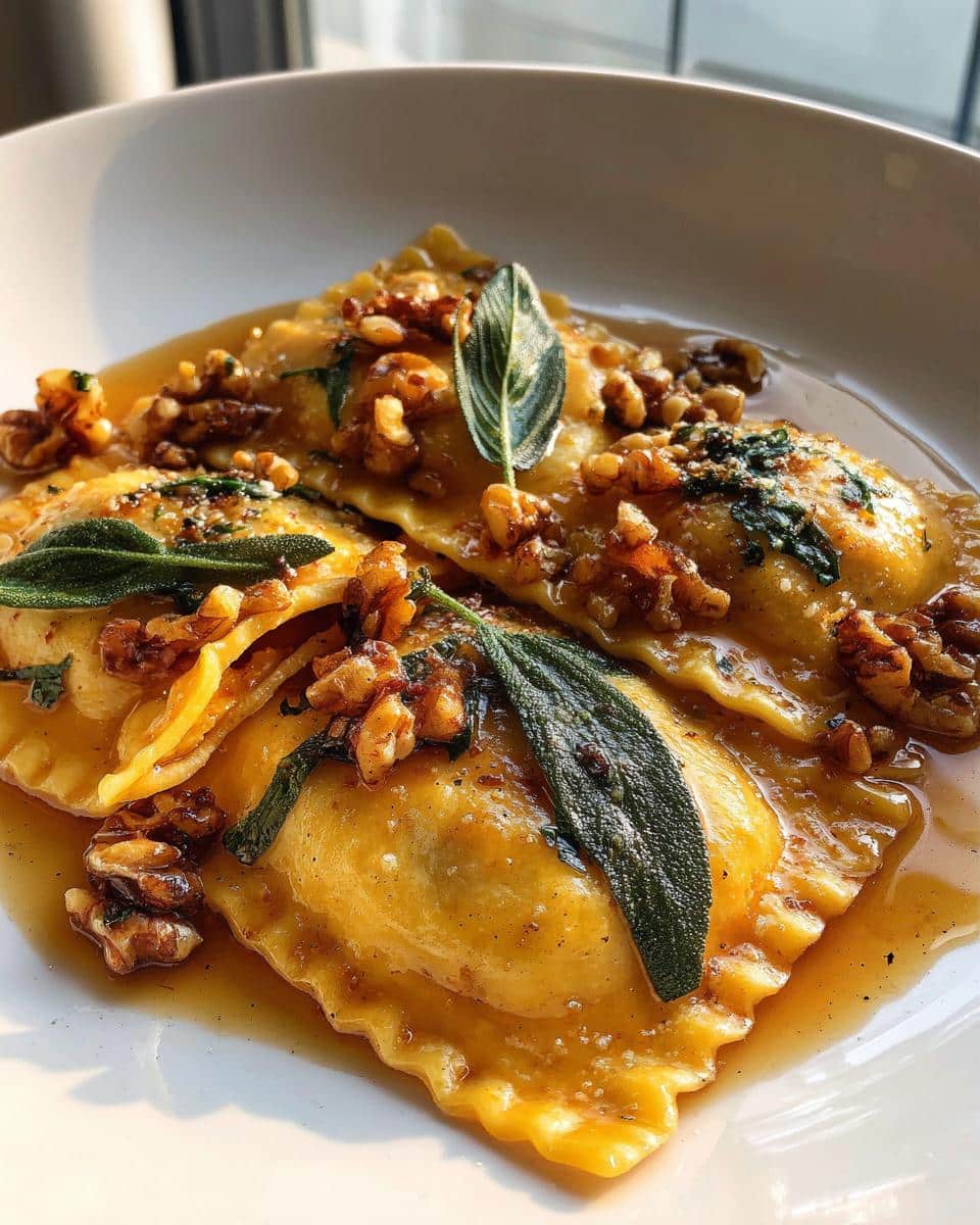 butternut squash ravioli - detail 3