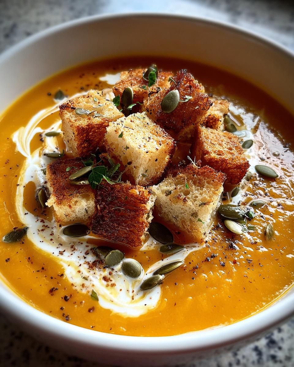 butternut squash soup - detail 3