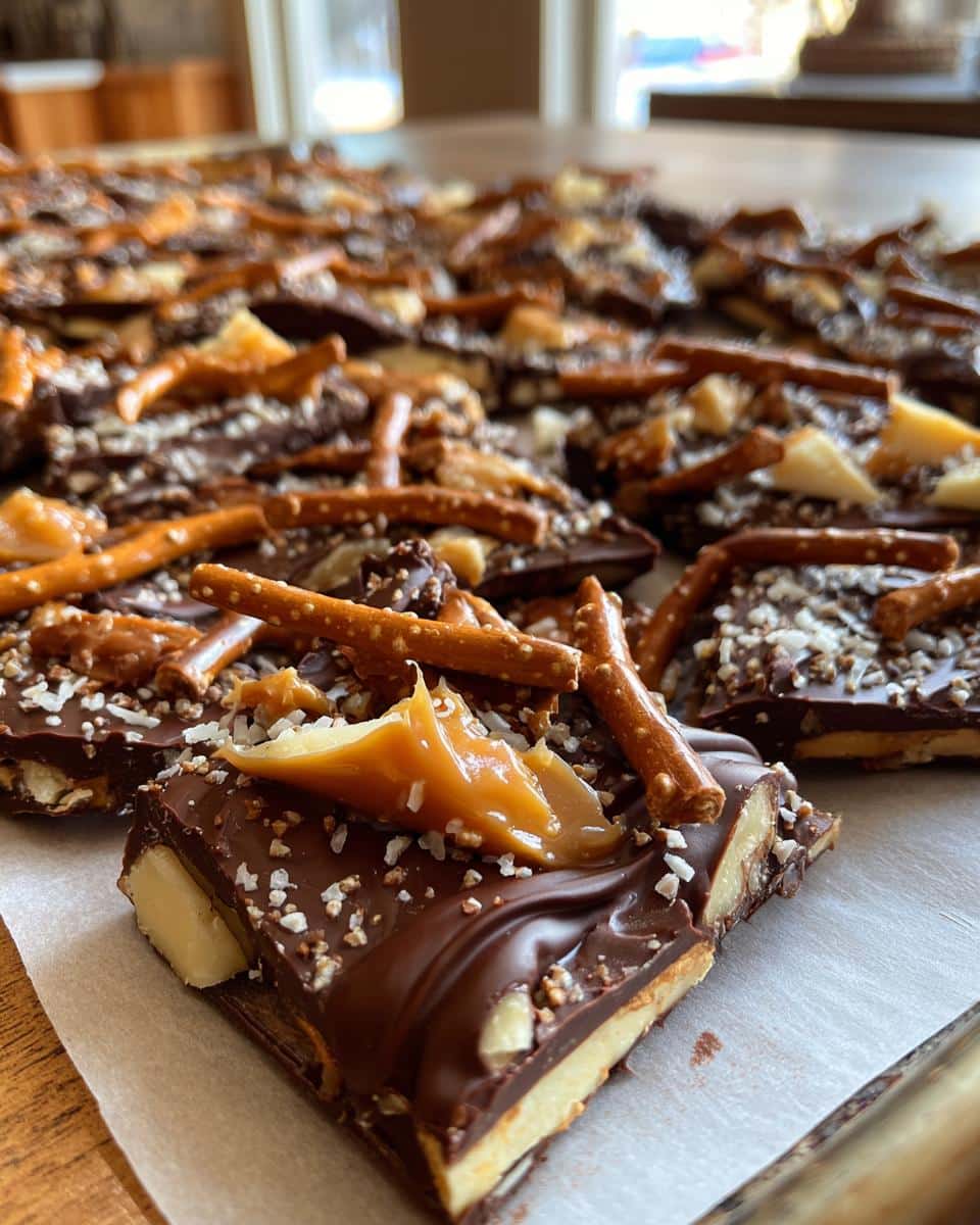 caramel apple bark - detail 1