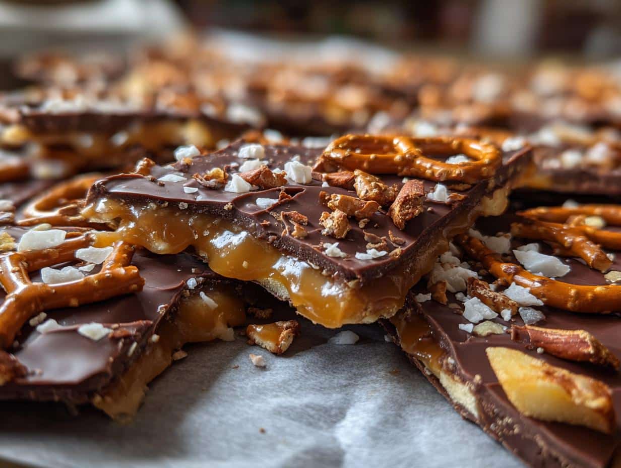 caramel apple bark