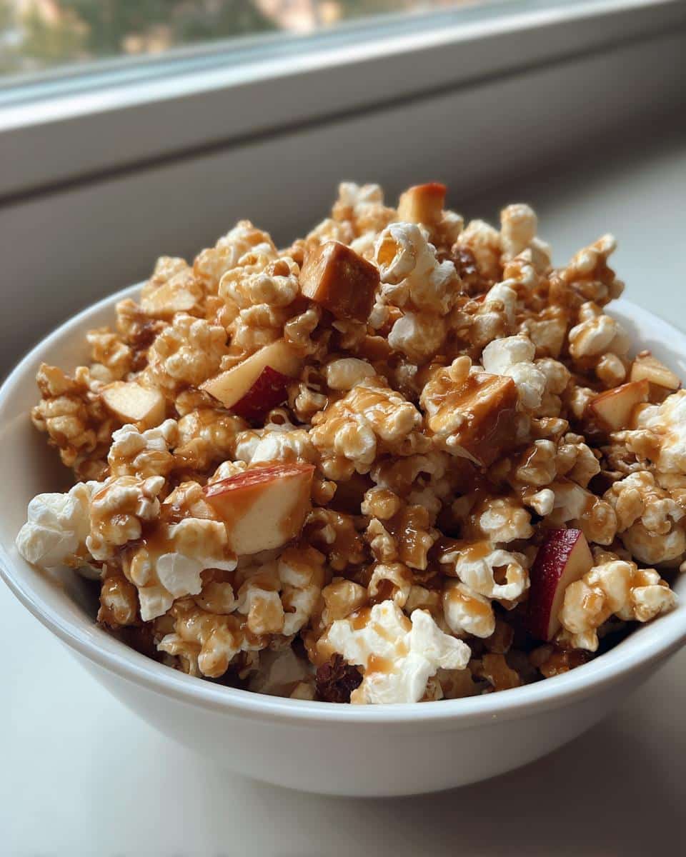 caramel apple popcorn - detail 3