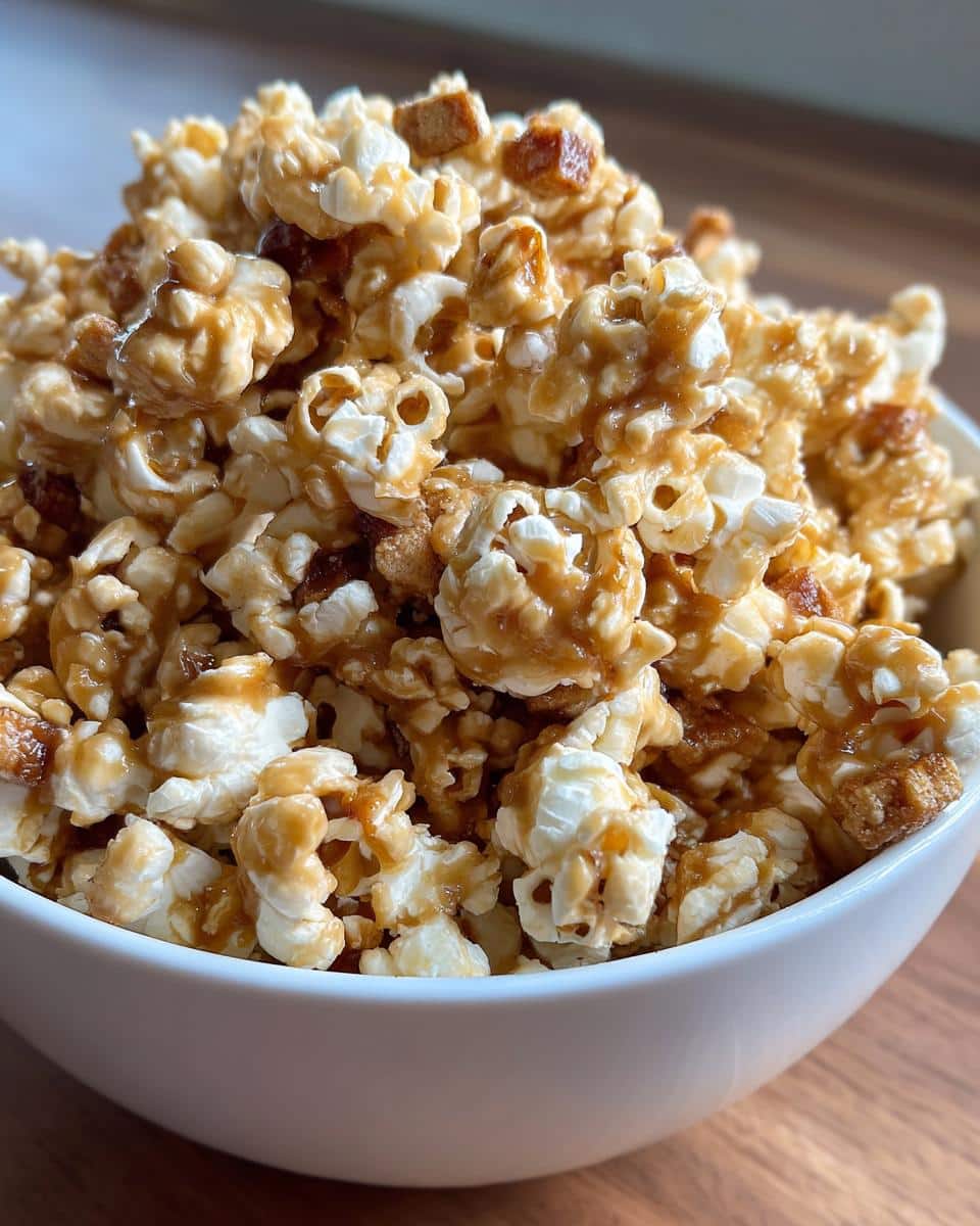 caramel apple popcorn - detail 4