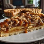 caramel apple tart with cinnamon streusel