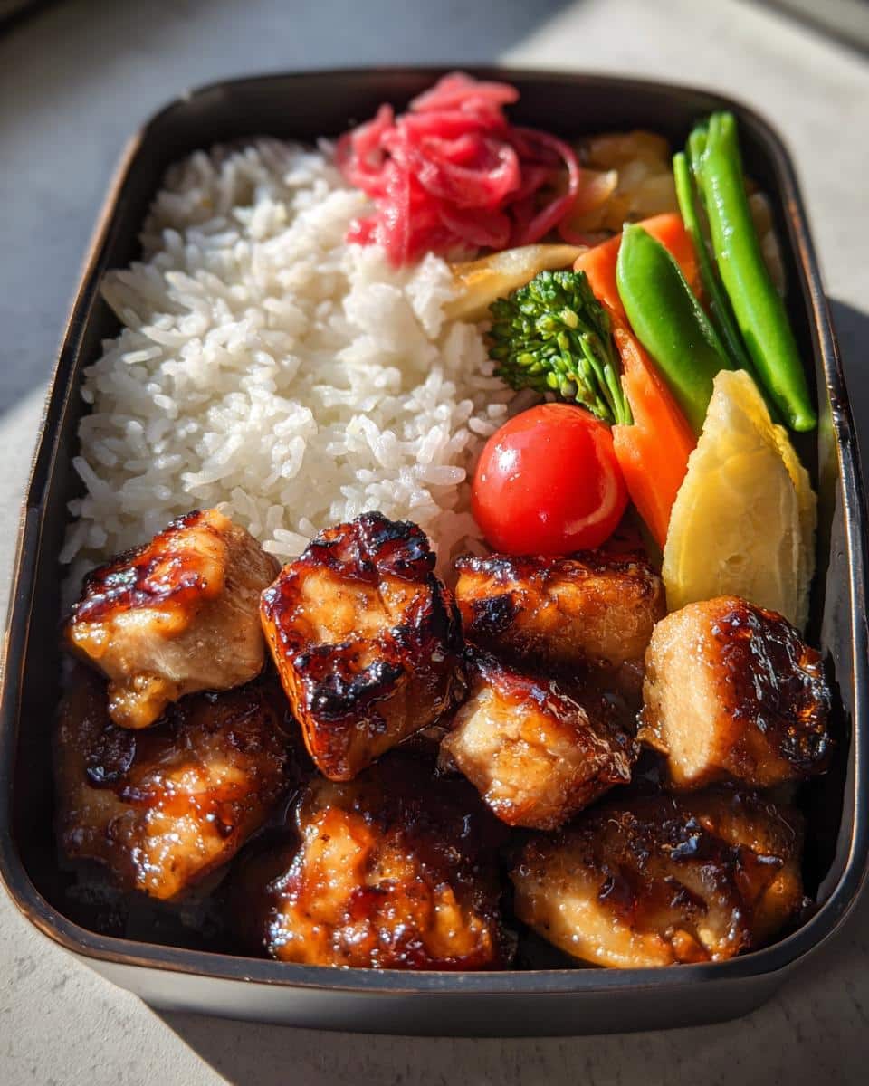chicken teriyaki bento - detail 1