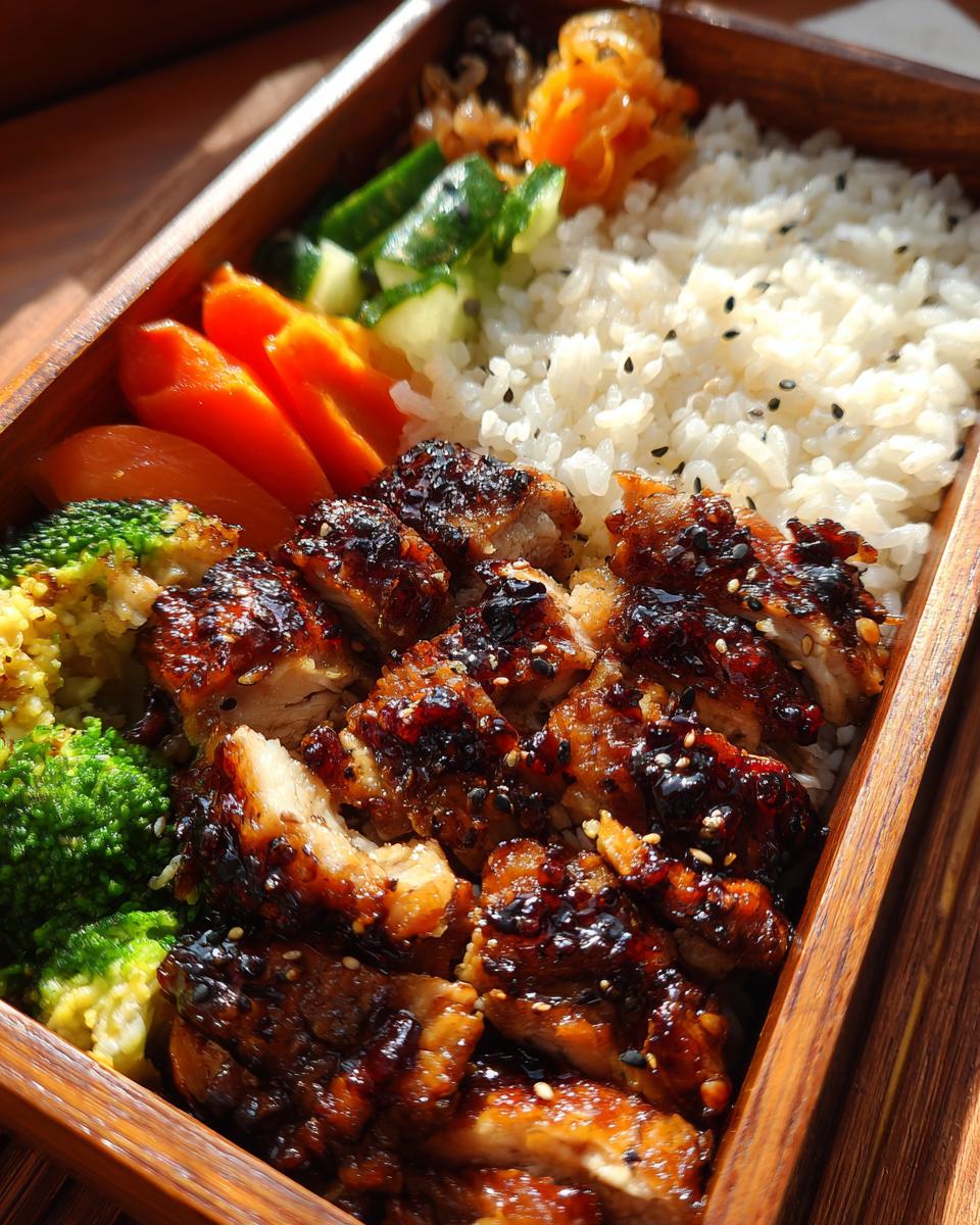 chicken teriyaki bento - detail 4