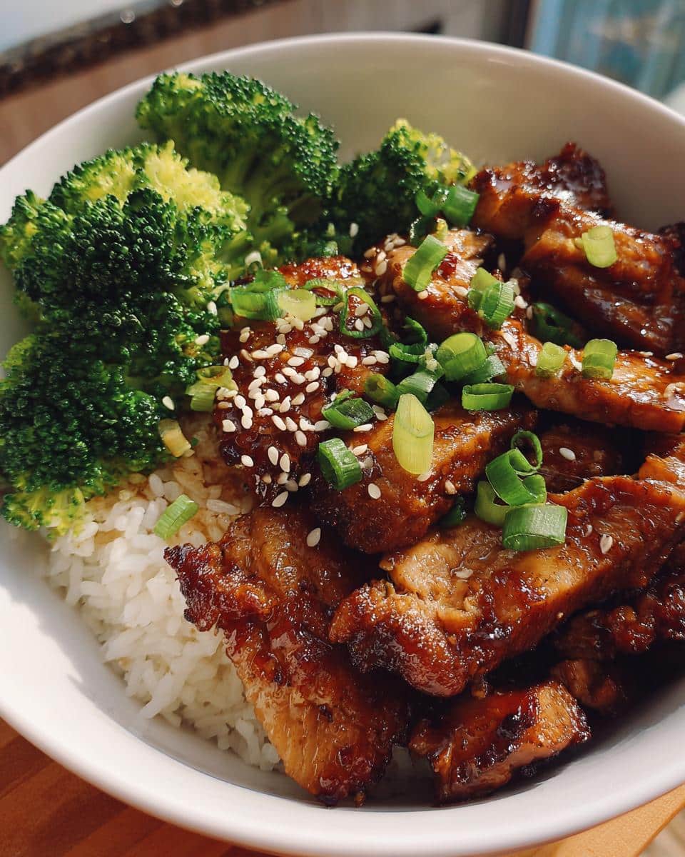 chicken teriyaki bowl - detail 3