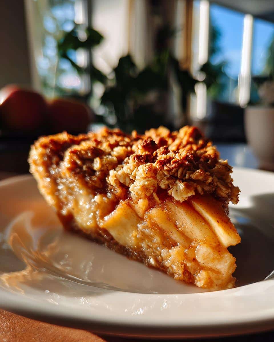 cinnamon apple crisp - detail 1