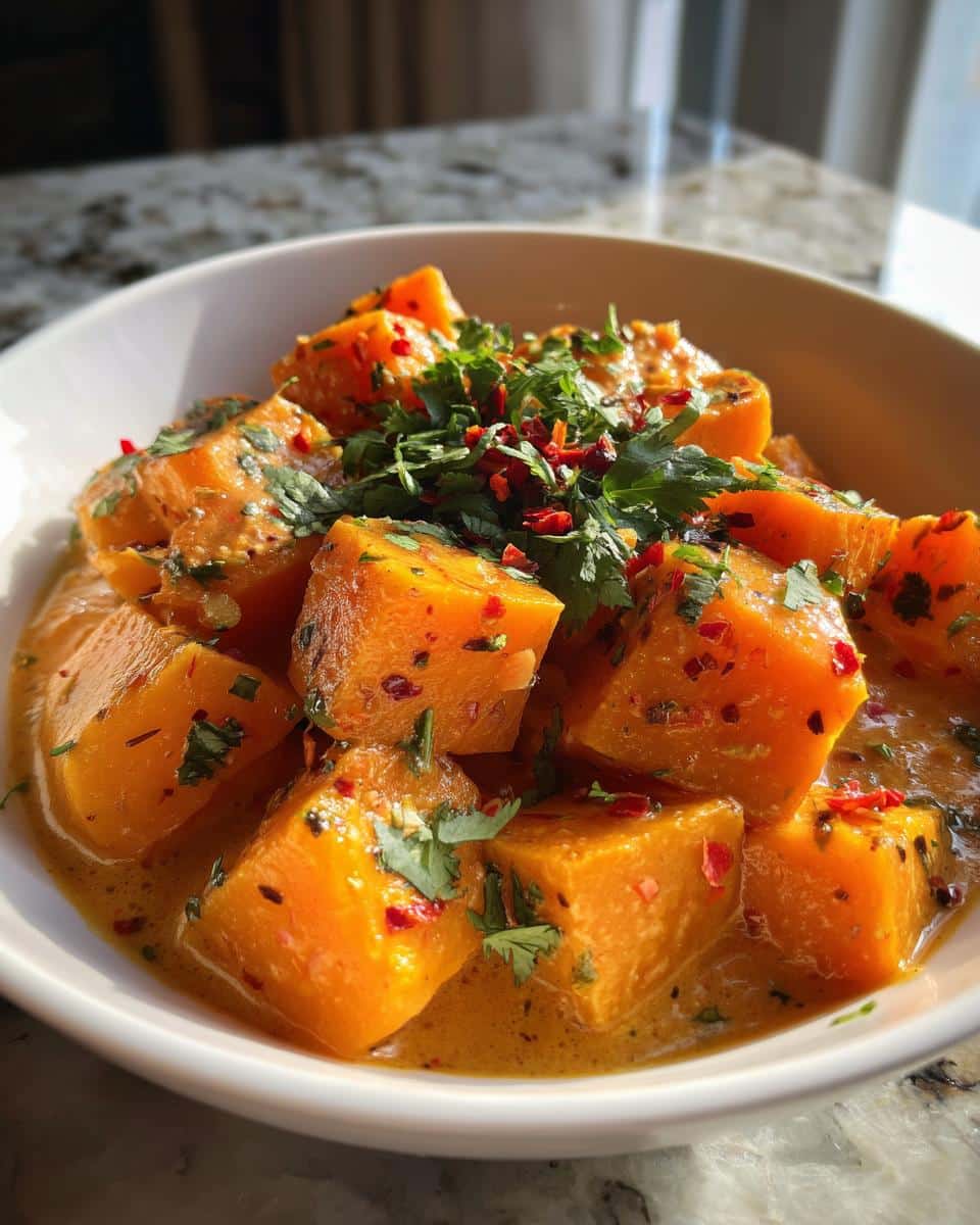 coconut & chile braised butternut squash - detail 1