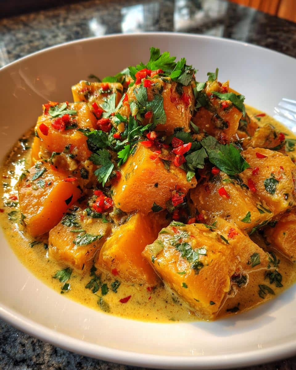 coconut & chile braised butternut squash - detail 2