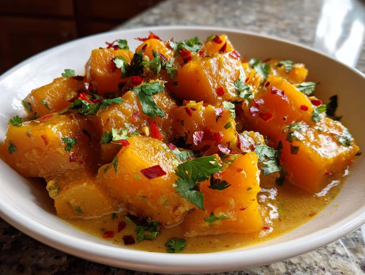 coconut & chile braised butternut squash