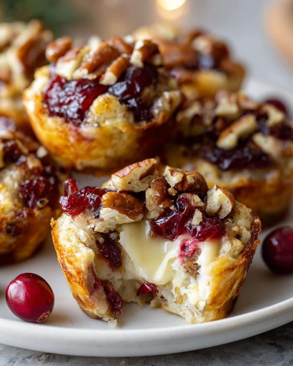 cranberry brie bites - detail 2